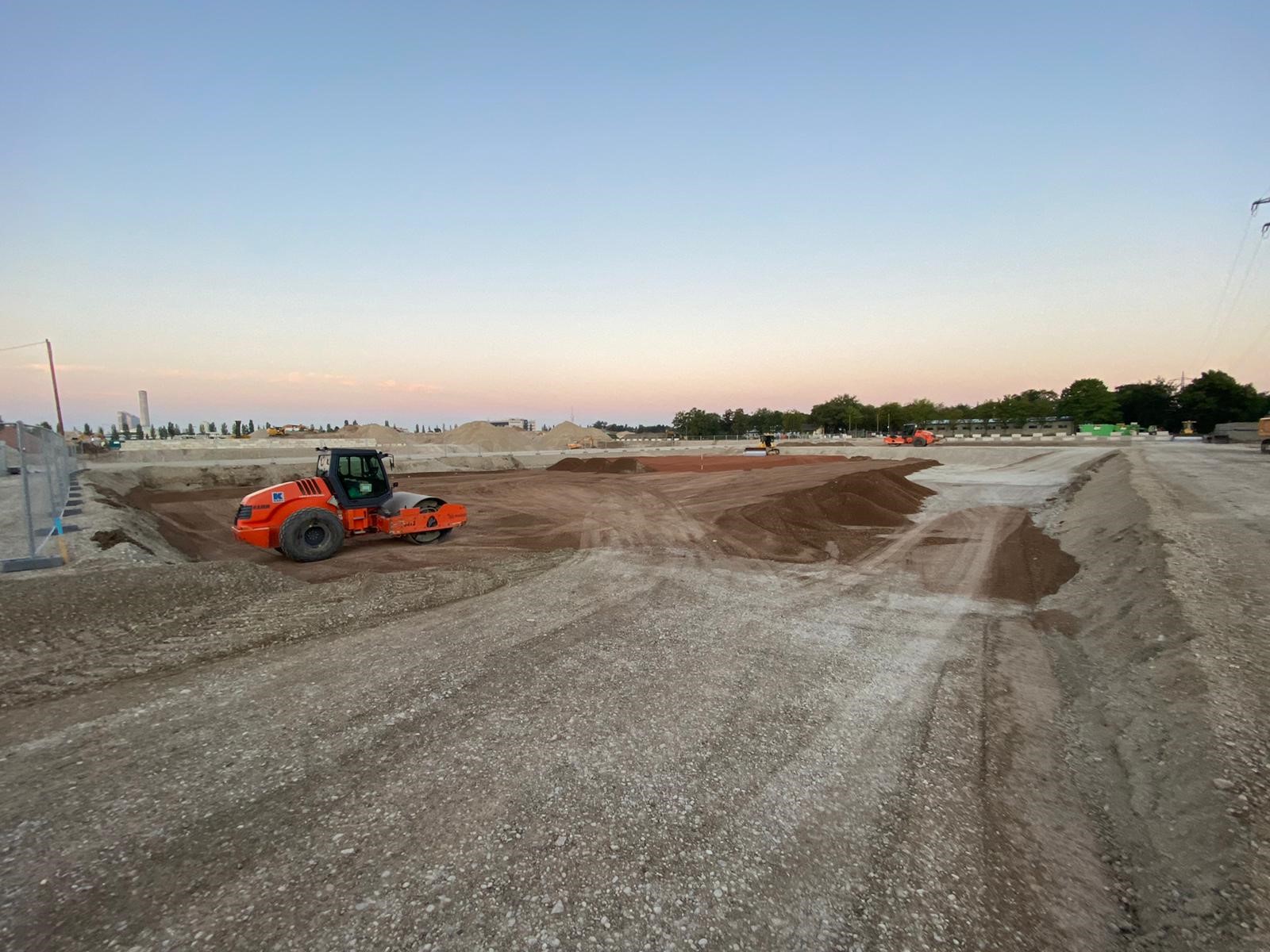 Filling of improved subsoil at the Bayernkaserne, Munich