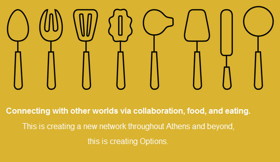 Options FoodLab. Connecting with other worlds via collaboration, food, and eating.