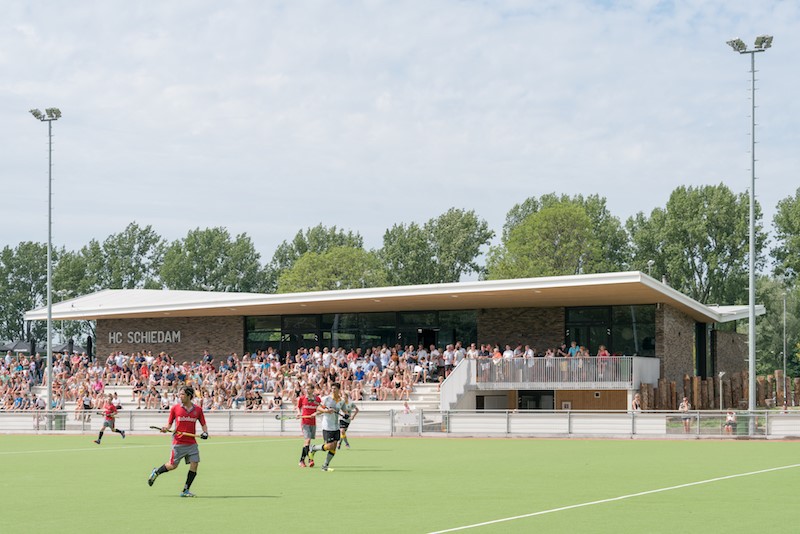 Hockeycomplex Harga, waar HC Schiedam sinds een half jaar is gevestigd.
