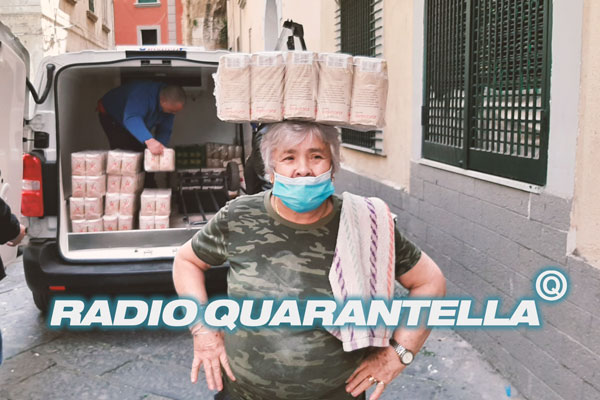 banner to launch a radio programme with interviews from popular neighborhoods during quarantine