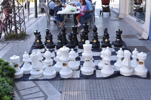 Chess board in Larissa