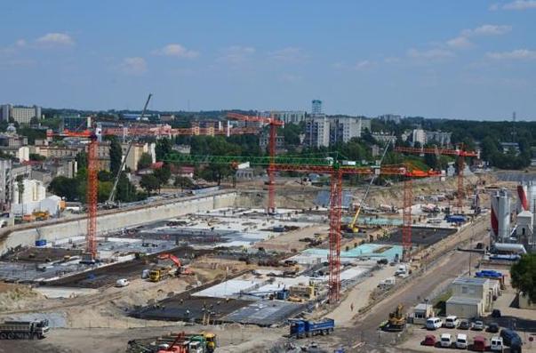 Lodz construction site