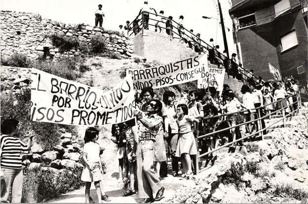 Manifestació Carmel 1976 - Habitatge Barraques