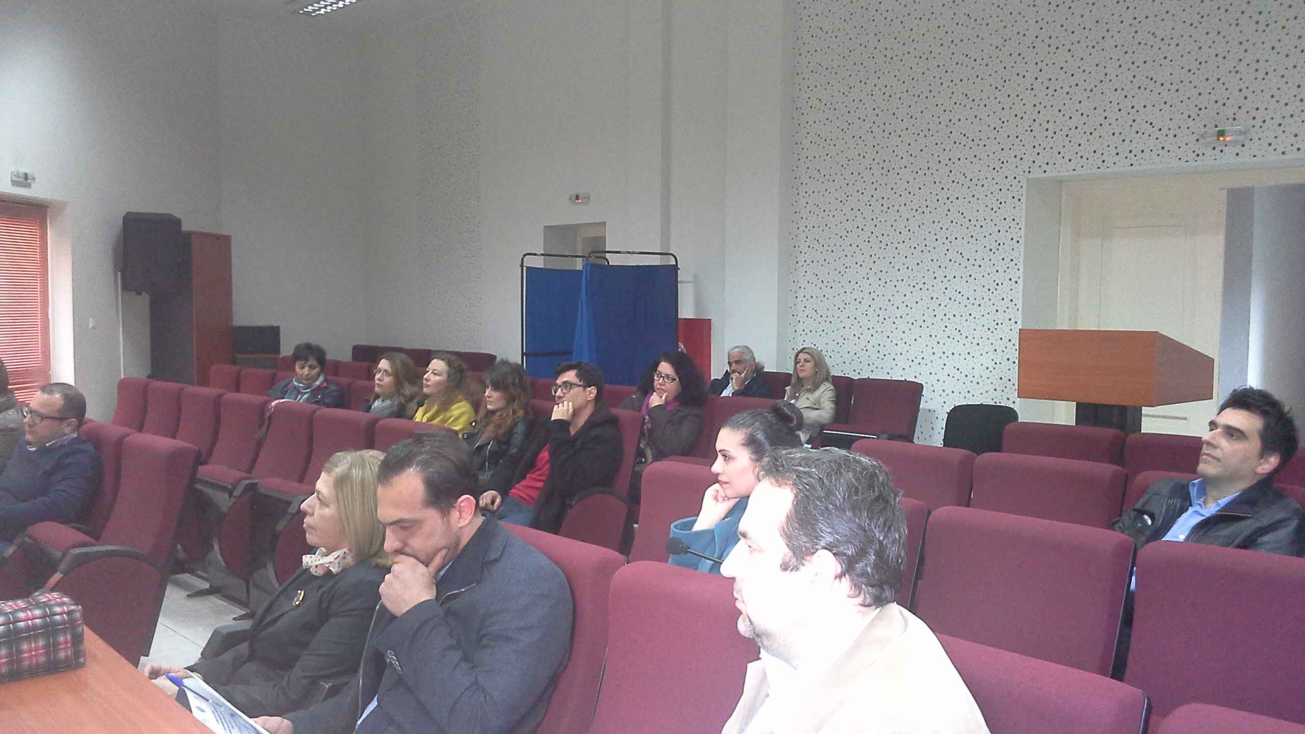 Audience at the meeting. 