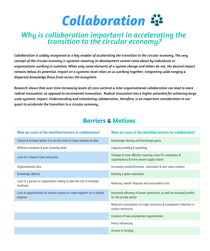 Collaboration - Resourceful Cities