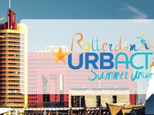 URBACT Summer University banner in Rotterdam