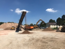 Mixing of improved subsoil at the Bayernkaserne project, Munich 