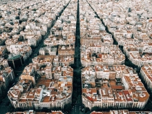 Barcelona's aerial view