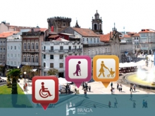 Main square of Braga providing mobility solutions for all user groups