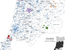Figure 6: Industrial symbiosis map in the Centro region in Portugal