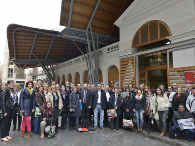 Group photograph of URBACT Markets partners and guests are the final conference in Barcelona