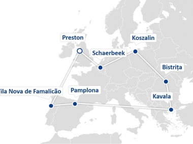 Map of transfer cities