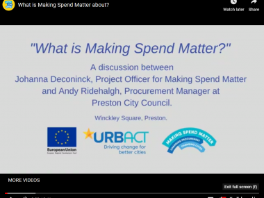 Making Spend Matter Vox Pop Screen Capture