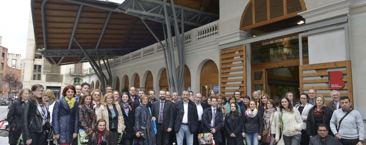 Group photograph of URBACT Markets partners and guests are the final conference in Barcelona