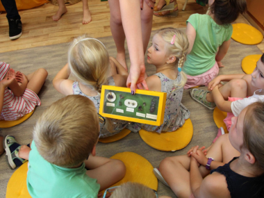 Kids learning about bees